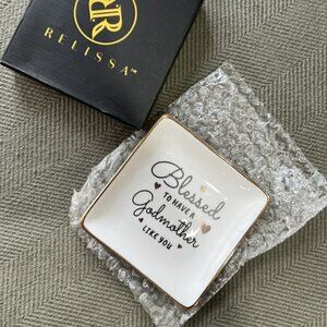 "Blessed to Have a Godmother Like You" Jewelry Dish - Brand New in Box! 💍🎁